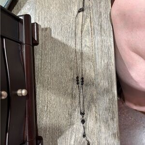 Black Beaded Necklace